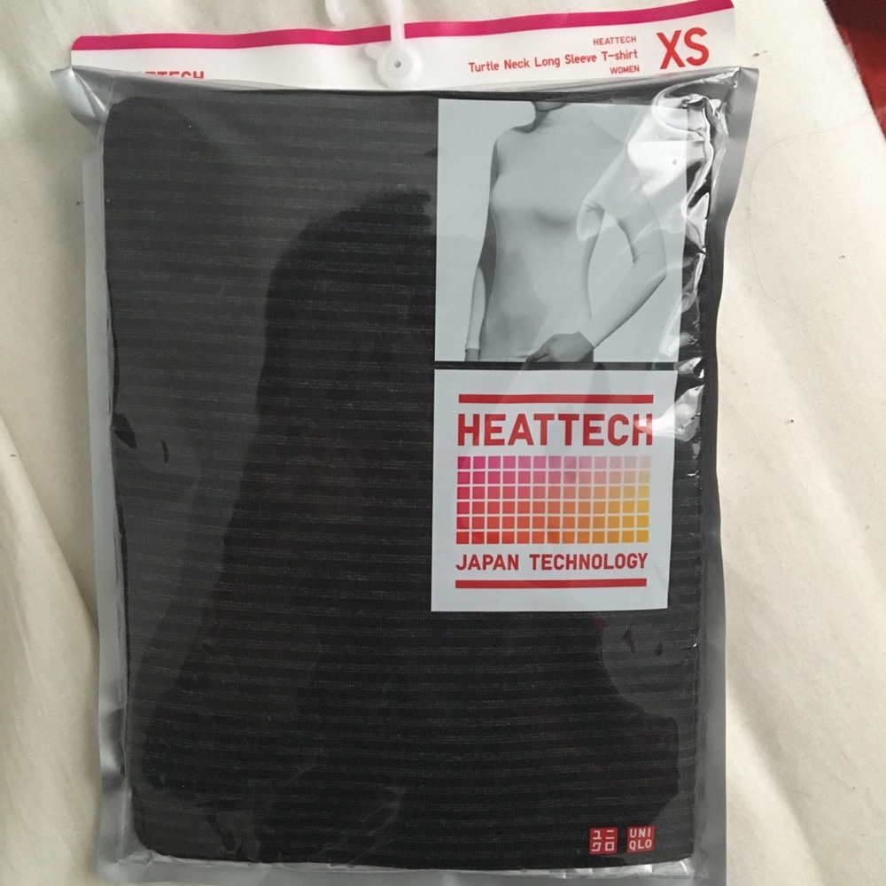 two NEW uniqlo heat tech long sleeve t shirts